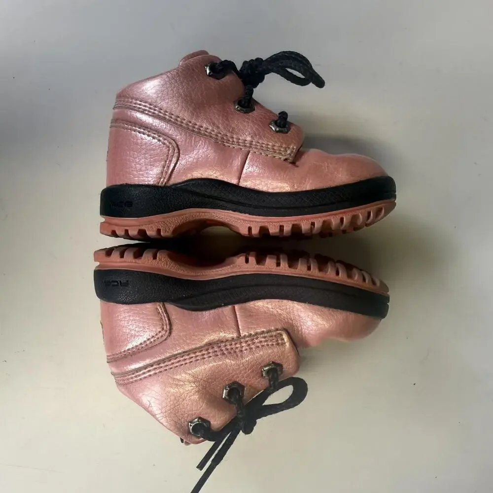 Nike Childs Size 5.5 Pink Shimmer Athletic Shoes Sneakers